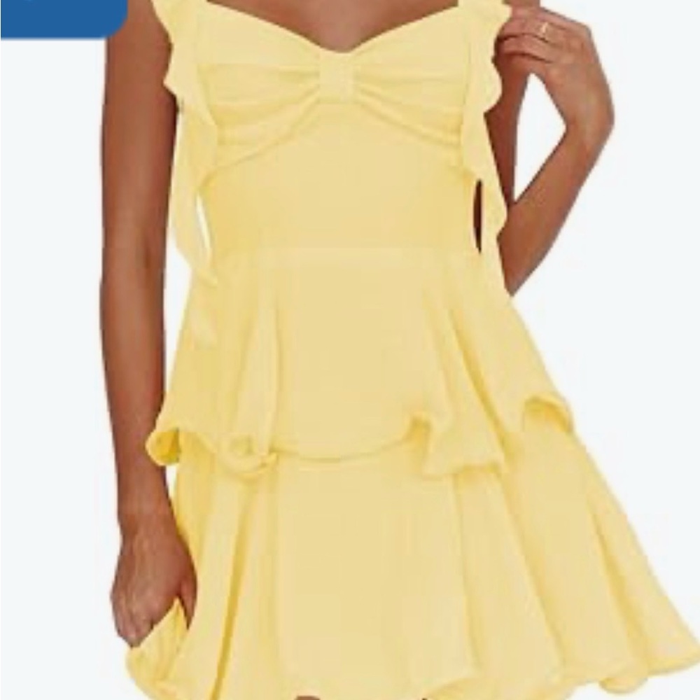 Yellow Ruffle Dress